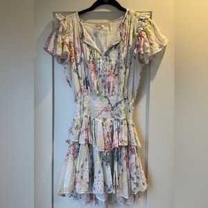 LoveShackFancy Liv Cotton Ruffled Dress